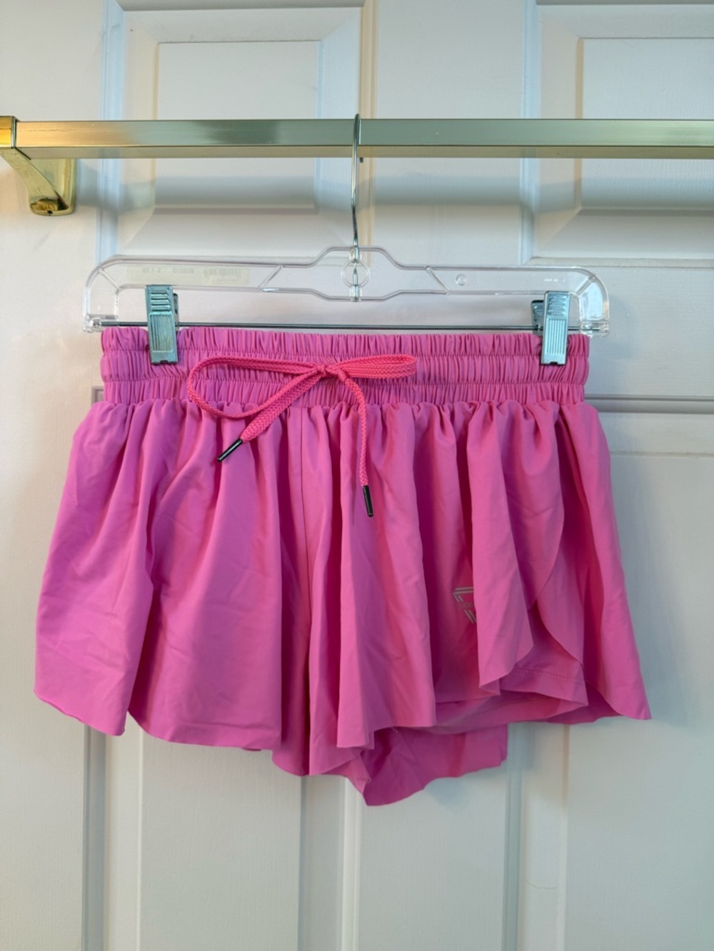 Lougongzi Women's Pink Athletic Skort with Drawstring Waist